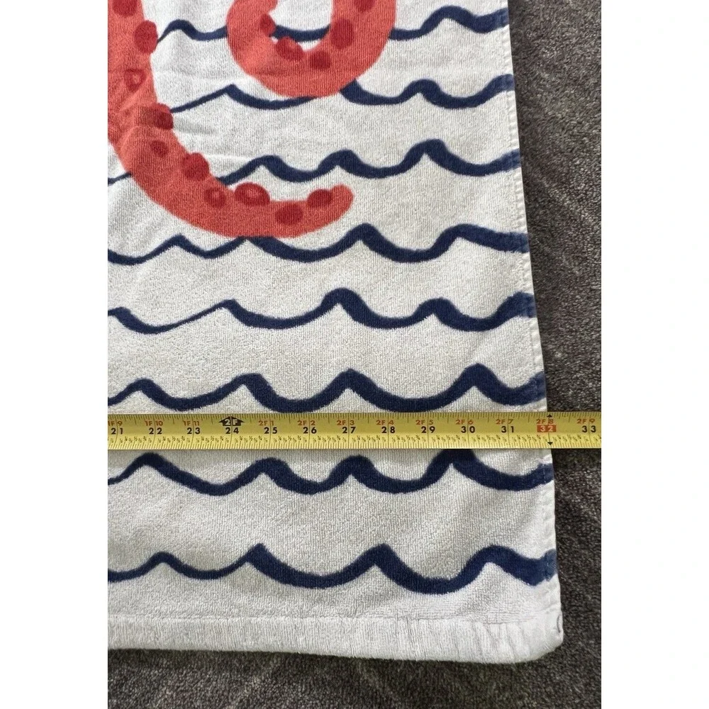 Pottery Barn Kids Pirate Octopus Beach Towel Large 32” X 64” No Monogram